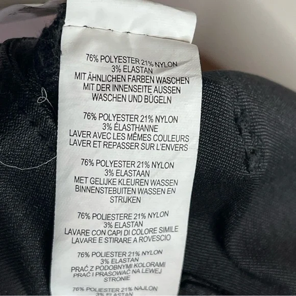 DENIM & CO. Black Denim 5 Pocket Pull-on Straight-Leg Jeggings Womens size 10 - Picture 10 of 12